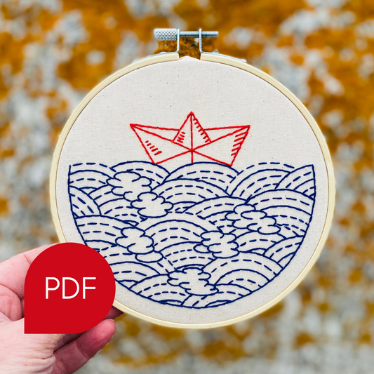 Hope Floats My Boat Embroidery PDF Download