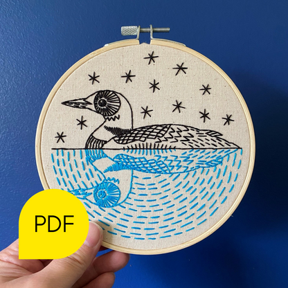 Loon Embroidery PDF Download