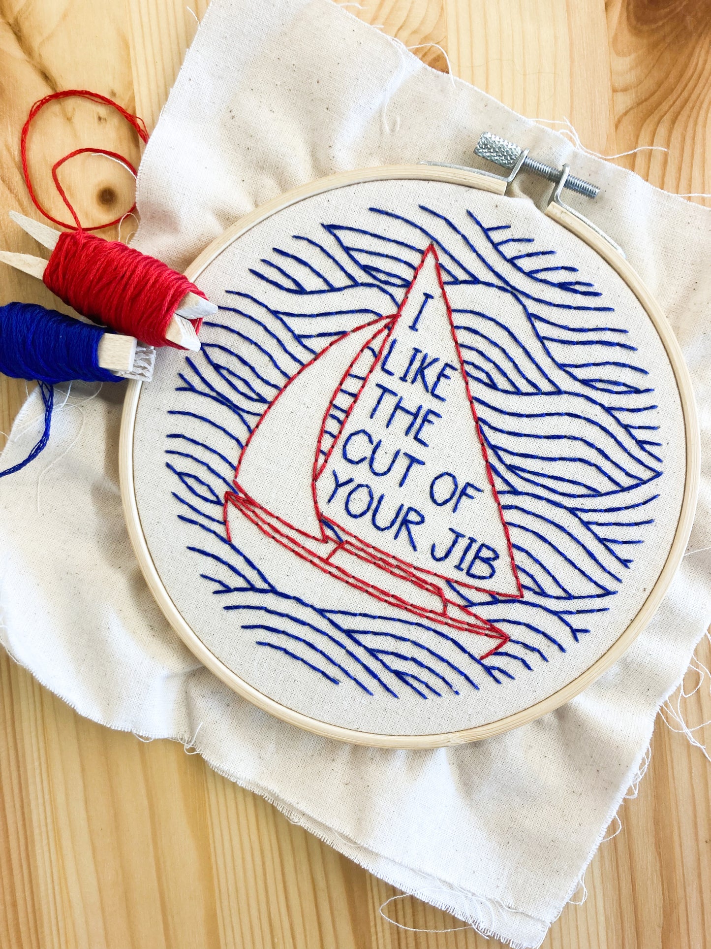 I like the cut of your jib Complete Embroidery Kit