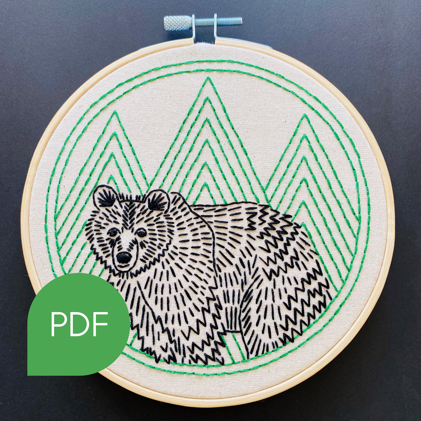Bear with Me Embroidery PDF Download