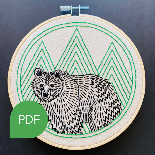 Bear with Me Embroidery PDF Download