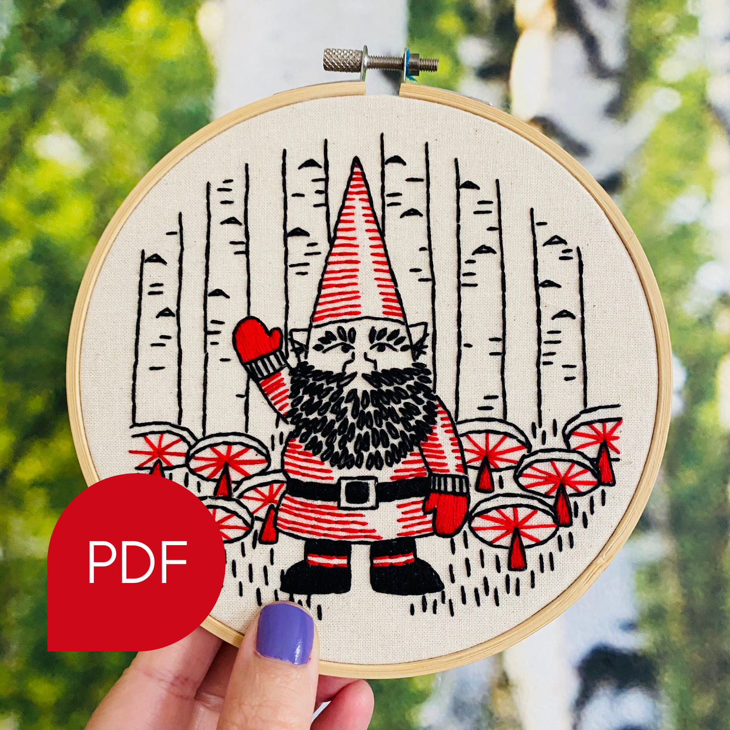 Gnomework Embroidery PDF Download