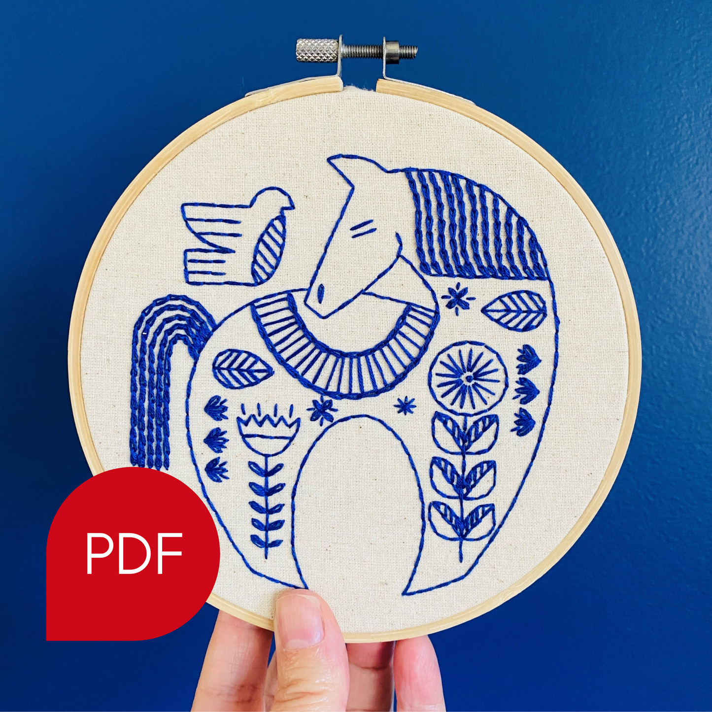 Hygge Horse Embroidery PDF Download