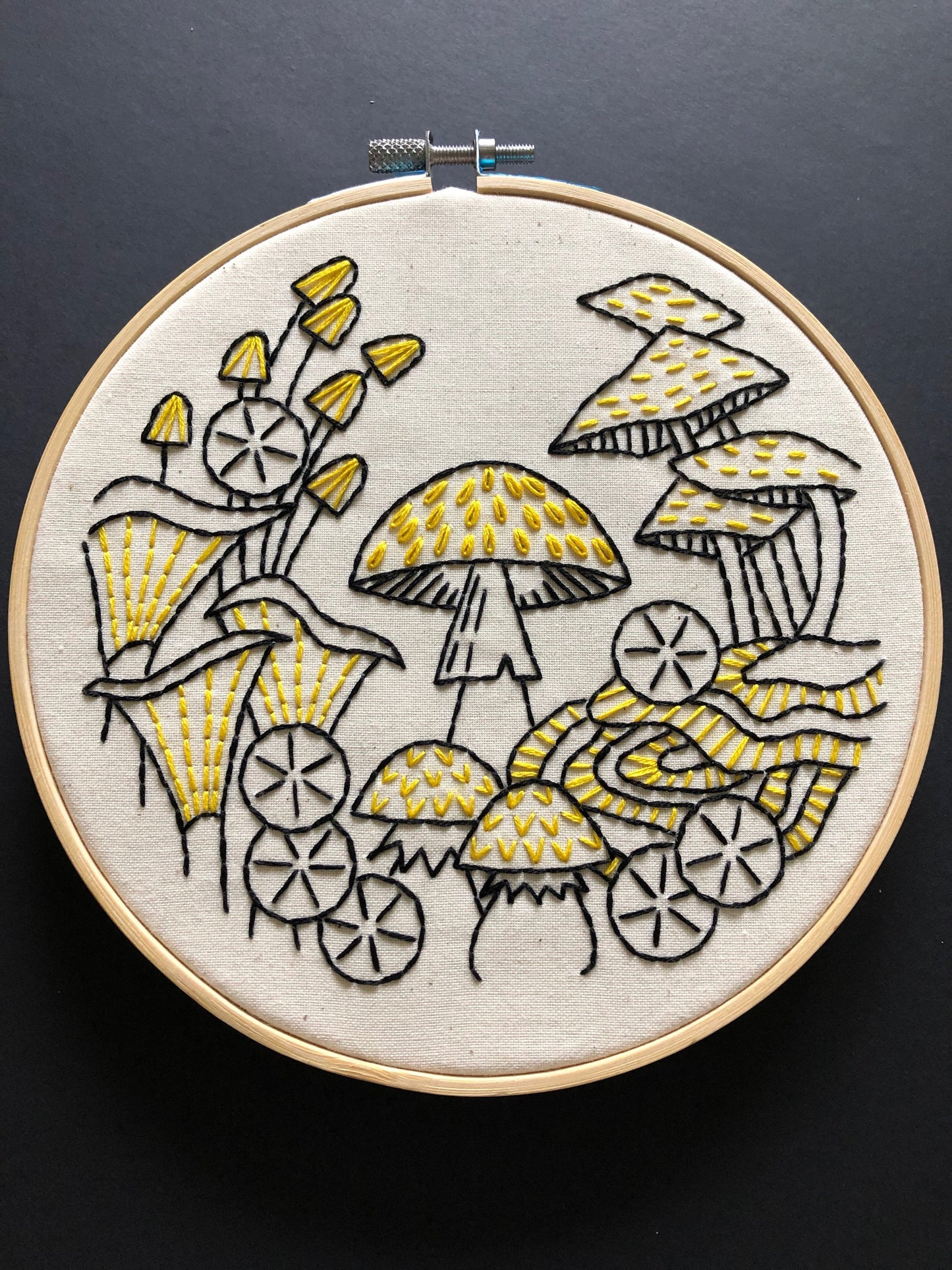Mushrooms Complete Embroidery Kit