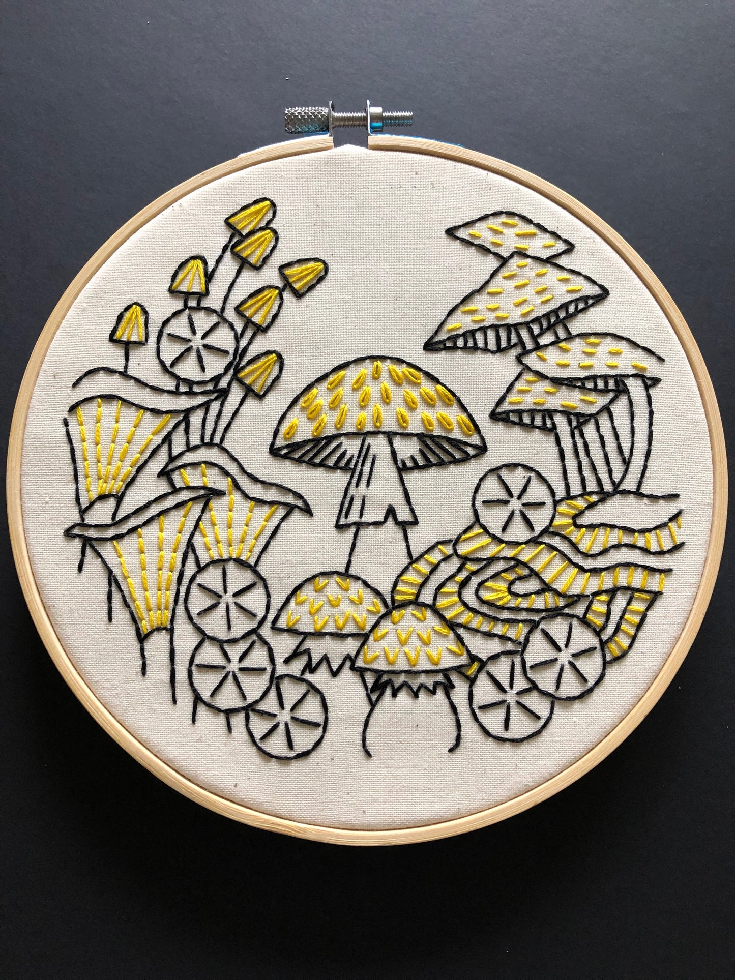 Pre-Printed Fabric: Mushrooms