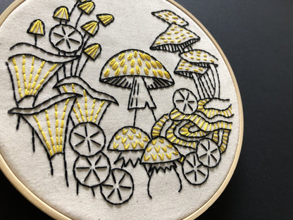 Mushrooms Complete Embroidery Kit