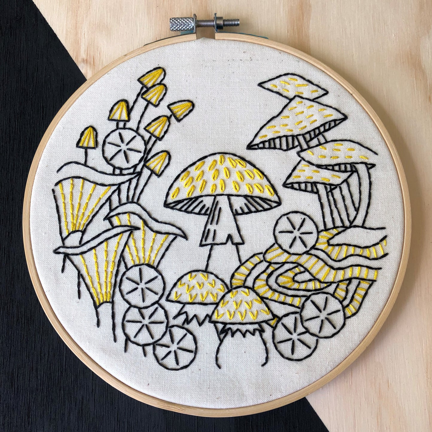 Pre-Printed Fabric: Mushrooms