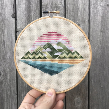 Misty Mountains Cross Stitch - Pigeon Coop