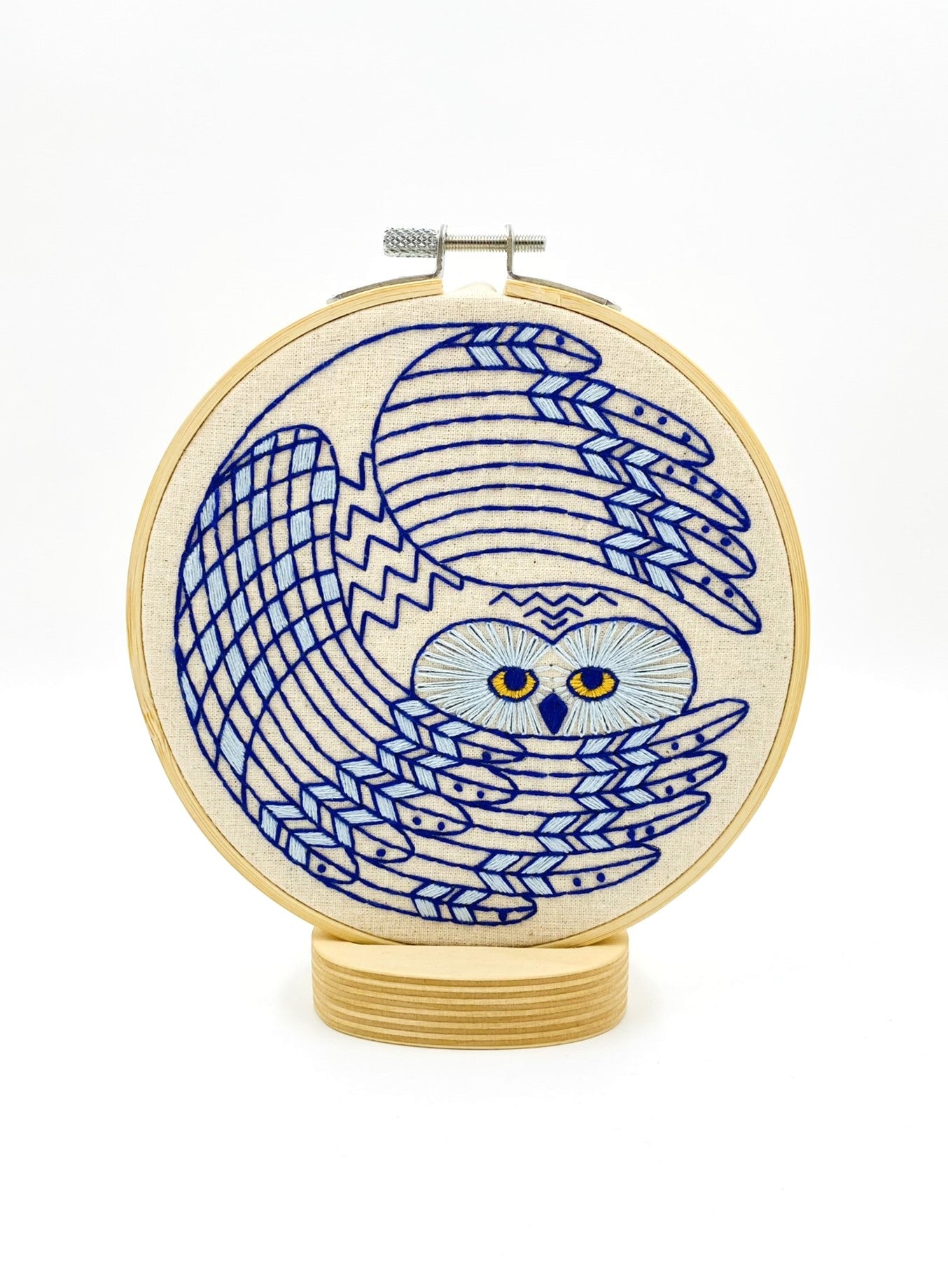 Snowy Owl Complete Embroidery Kit