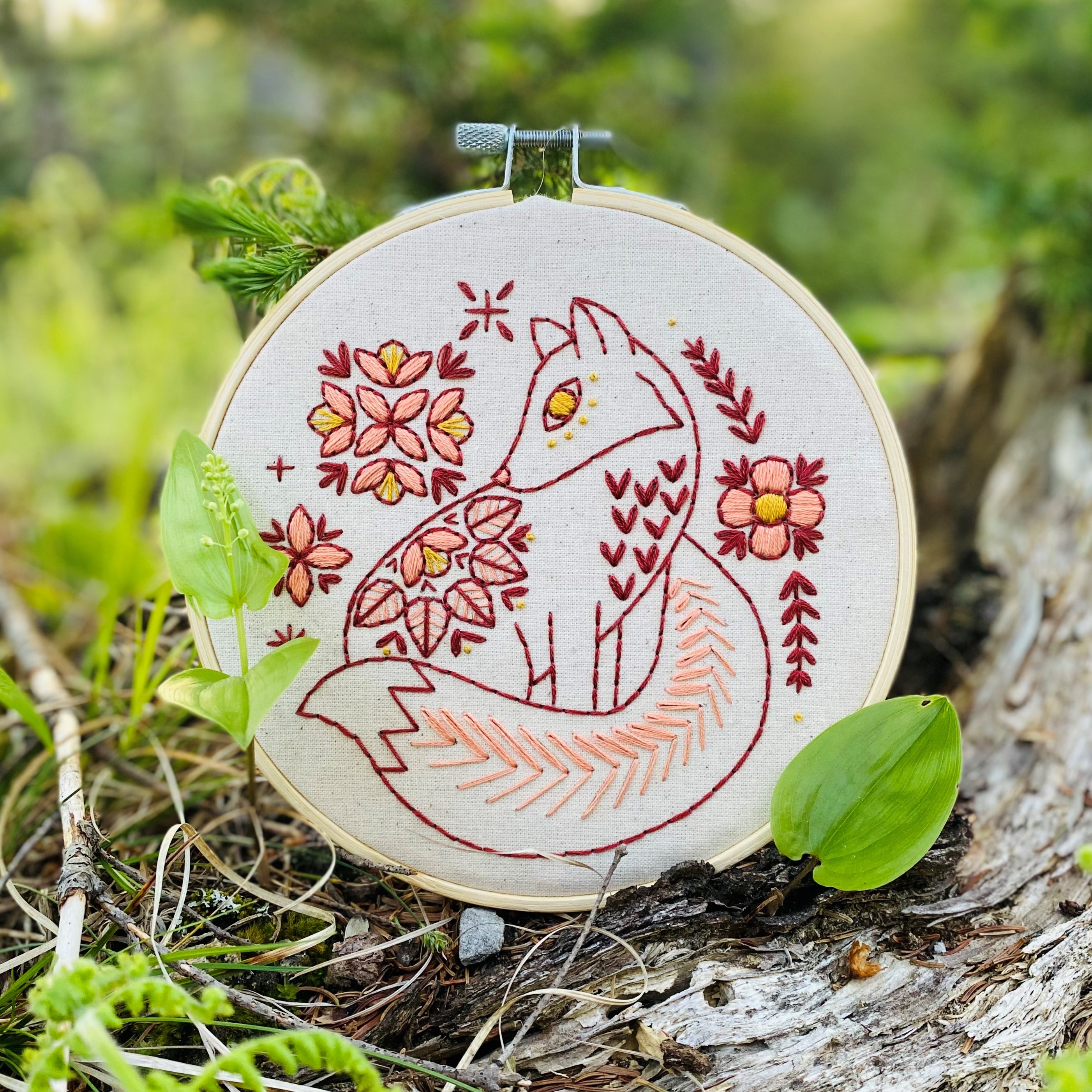 Fox embroidery deals