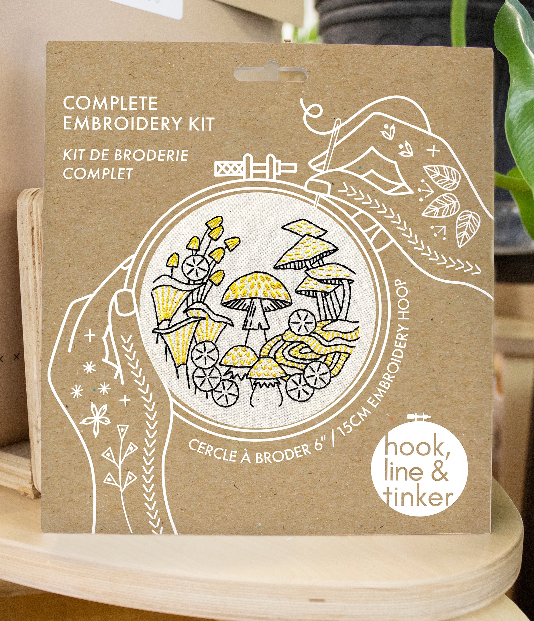Mushrooms embroidery kit — rikrack