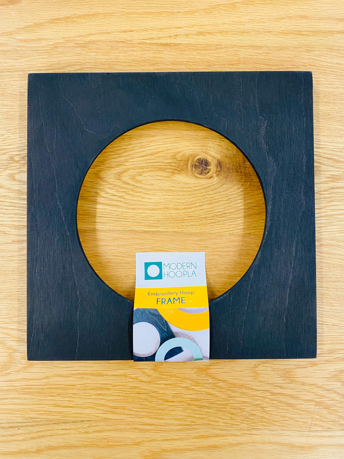 6" Embroidery Hoop Frame Square Modern Hoopla Hook, Line & Tinker