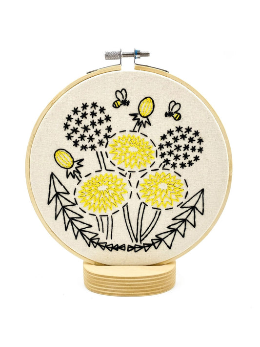 Dandelion Complete  Embroidery Kit
